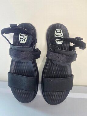 Hey Dude Women's Collins Mono Sport Sandal - Black